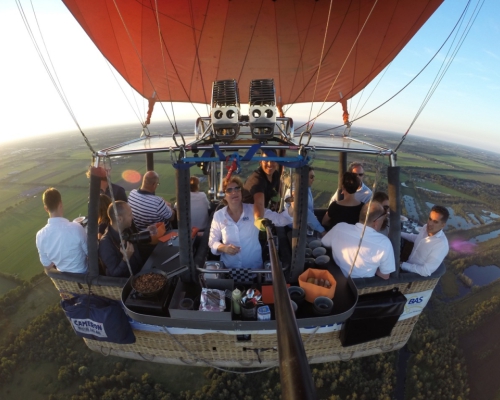 CuliAir Skydining ballonvaart boven Noord Limburg